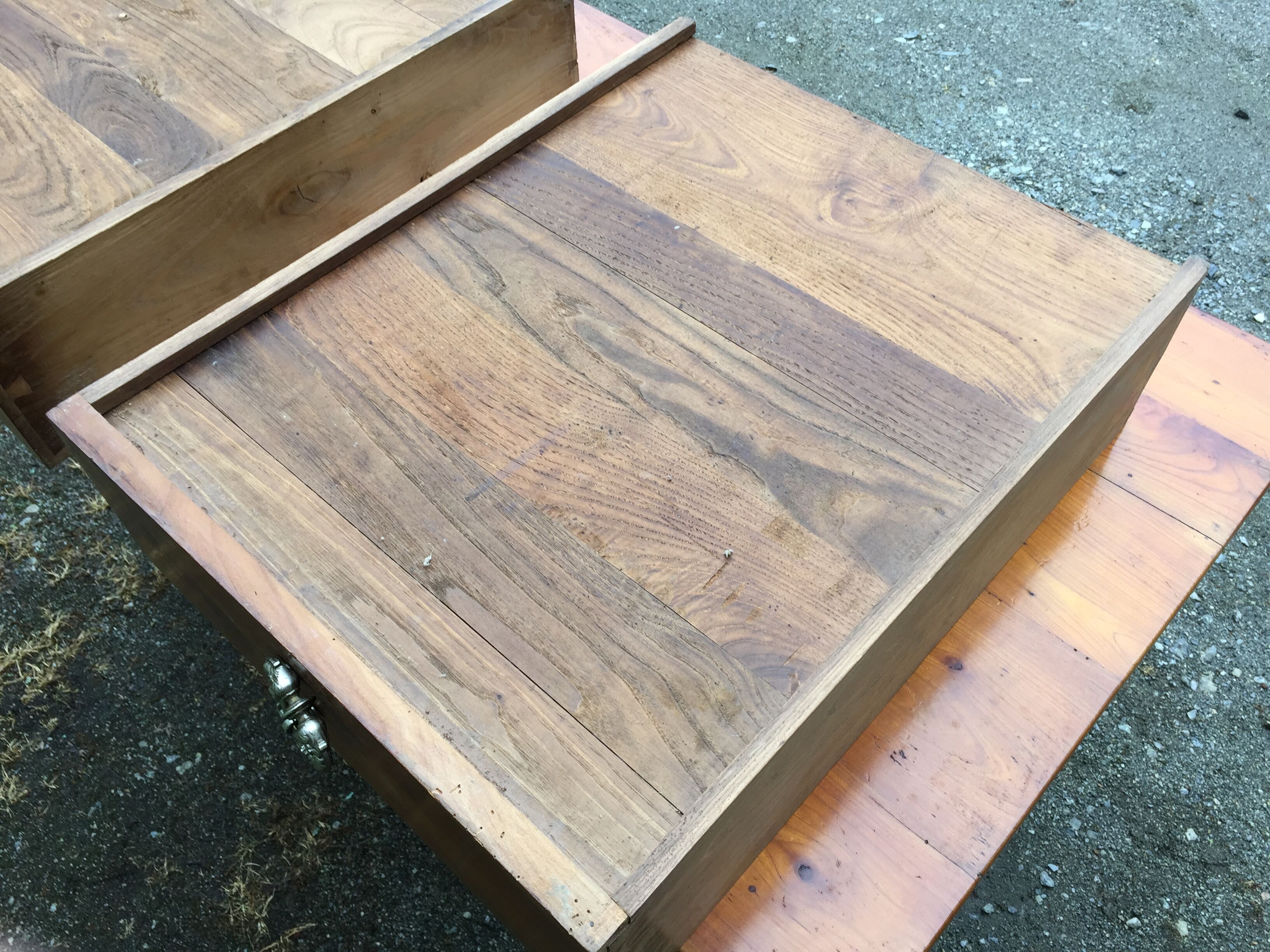 Louis Philippe style farmhouse table in solid cherrywood