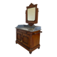 The antique walnut vanity , 19th century