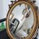 Louis XVI oval mirror with love knot and ribbon