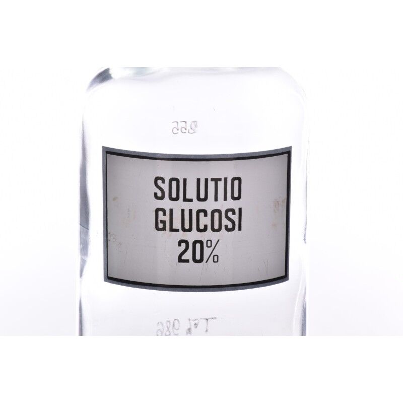 Brocante apothecary bottle 2 ltr with various prints