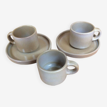 Stoneware coffee cups