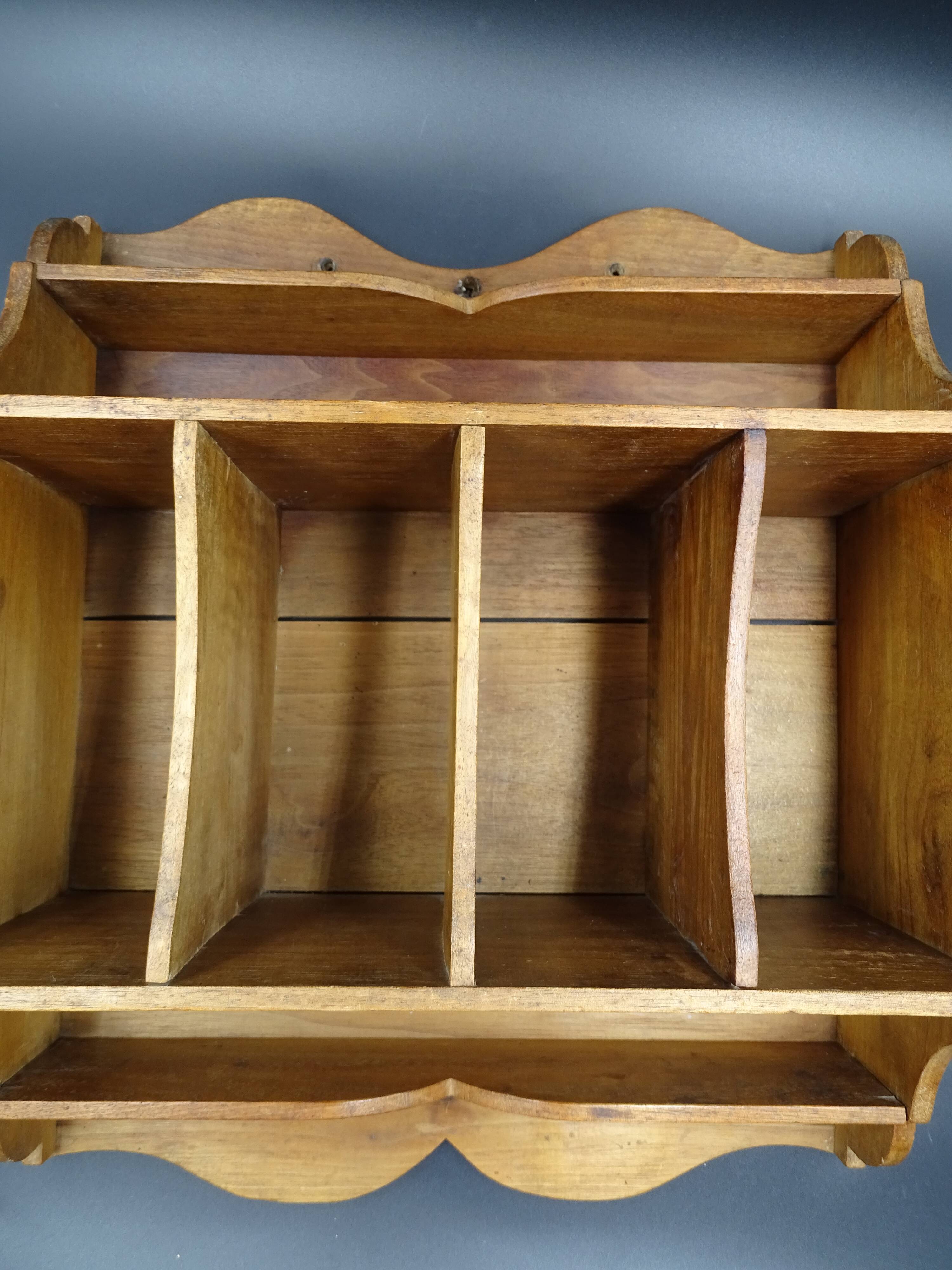 Walnut wall shelf, circa 1920/1930