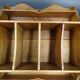 Walnut wall shelf, circa 1920/1930