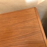 Set of three modules enfilade Scandinavian style blond teak 1960