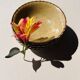 Set of 4 sand ceramic bowls