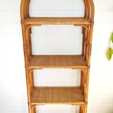 Rattan bookcase shelf