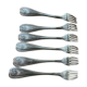Ensemble de 6 fourchettes en métal argenté
