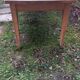 Farm table feet tapered rough wood