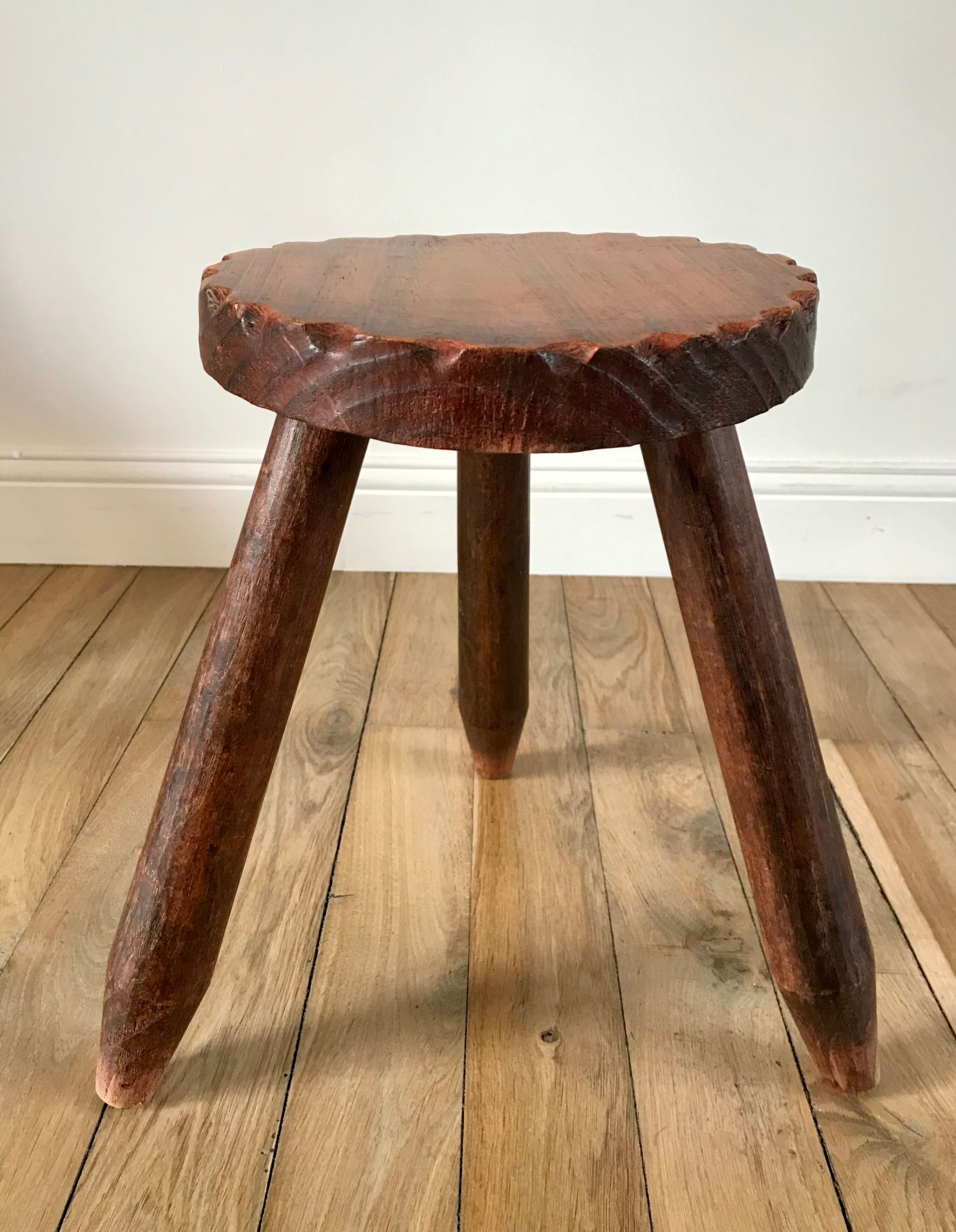 Wooden tripod stool 40s-50s