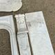 White Carrara marble fireplace from around 1880