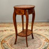 Coffee table in transition style marquetry