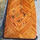 Old pair of large bedside tables in rosewood marquetry Louis XV Style