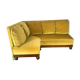 20th century mahogany veneer angle sofa