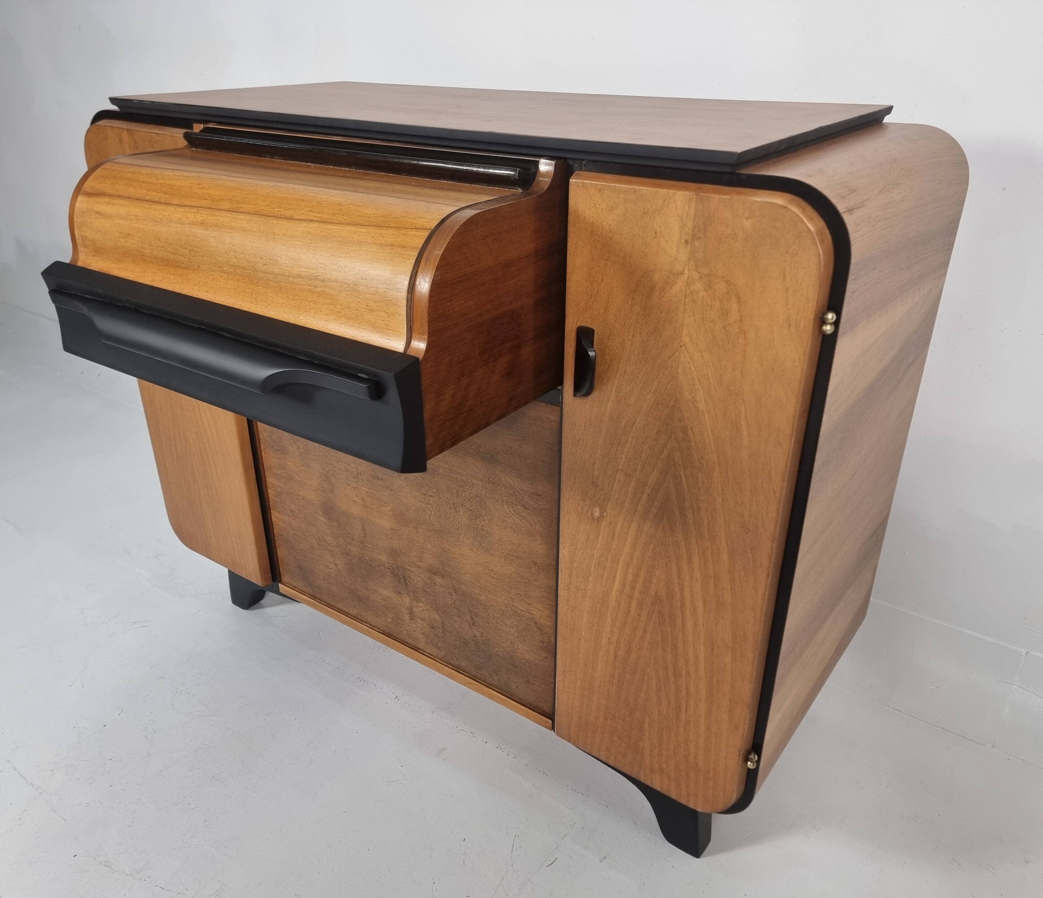 Art deco cabinet by Jindřich Halabala 1960s
