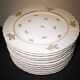 Lot 11 plates flat porcelain art of Limoges