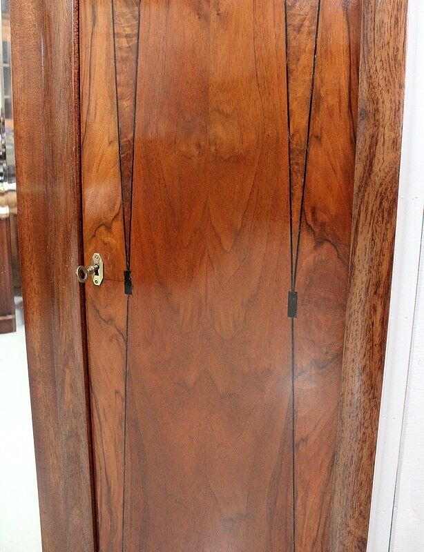 Wardrobe, walnut and mahogany, art deco - 1930 / 1940