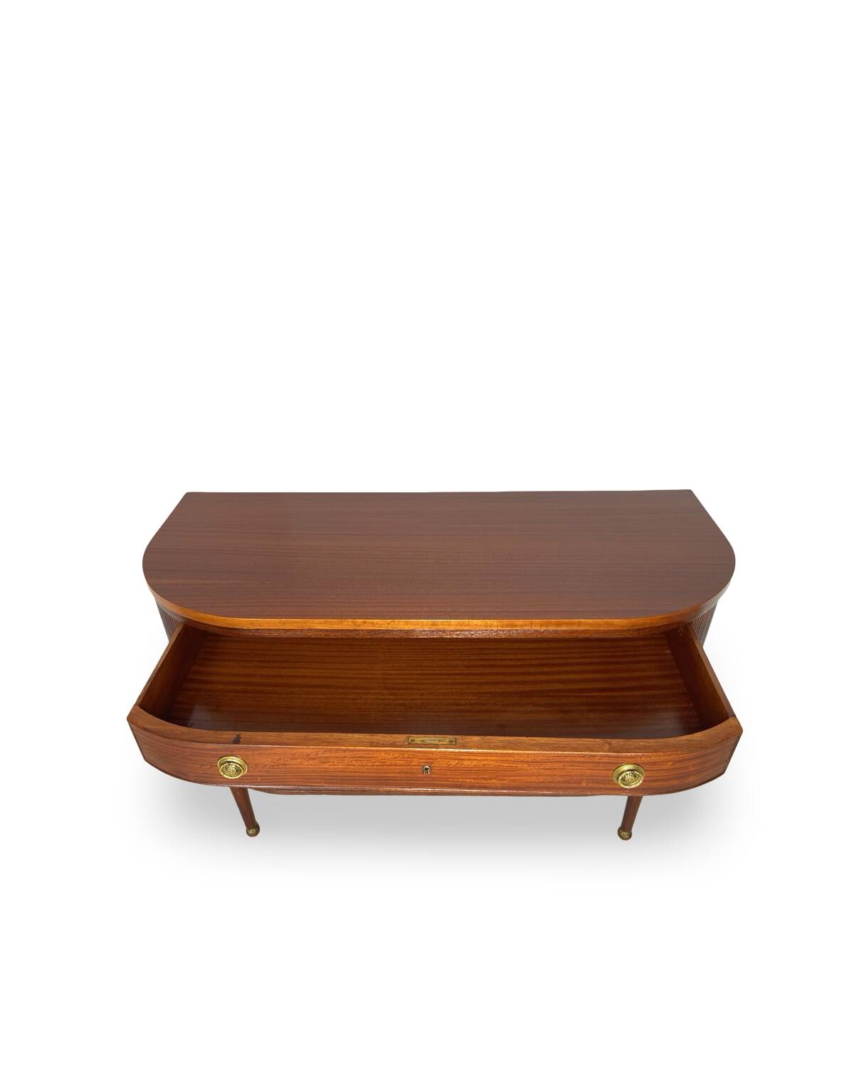 Large half-moon shaped chest of drawers/hall console, 1930s/1940s.