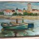 Tableau Huile sur panneau signée Heudebert Saint Jean de Luz