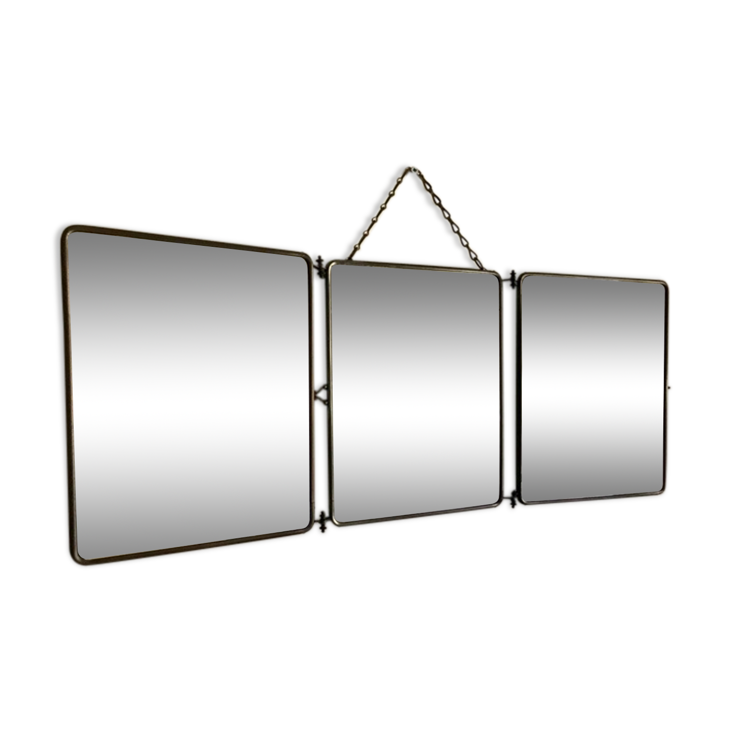 Barber's mirror 3 pans 1900 76x30cm
