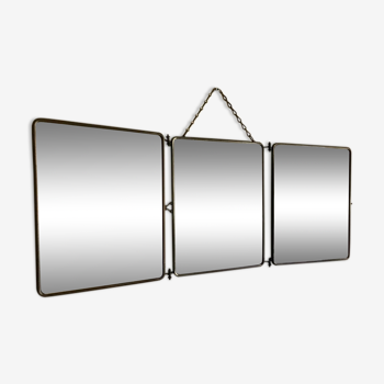 Barber's mirror 3 pans 1900 76x30cm