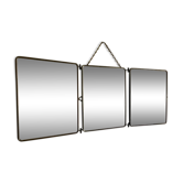 Barber's mirror 3 pans 1900 76x30cm