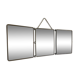 Barber's mirror 3 pans 1900 76x30cm
