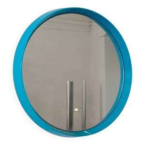 Miroir rond bleu, 1970