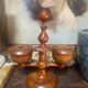 19th century boxwood salt cellar
