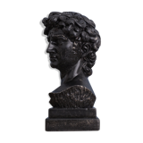 David head in black waxed bean