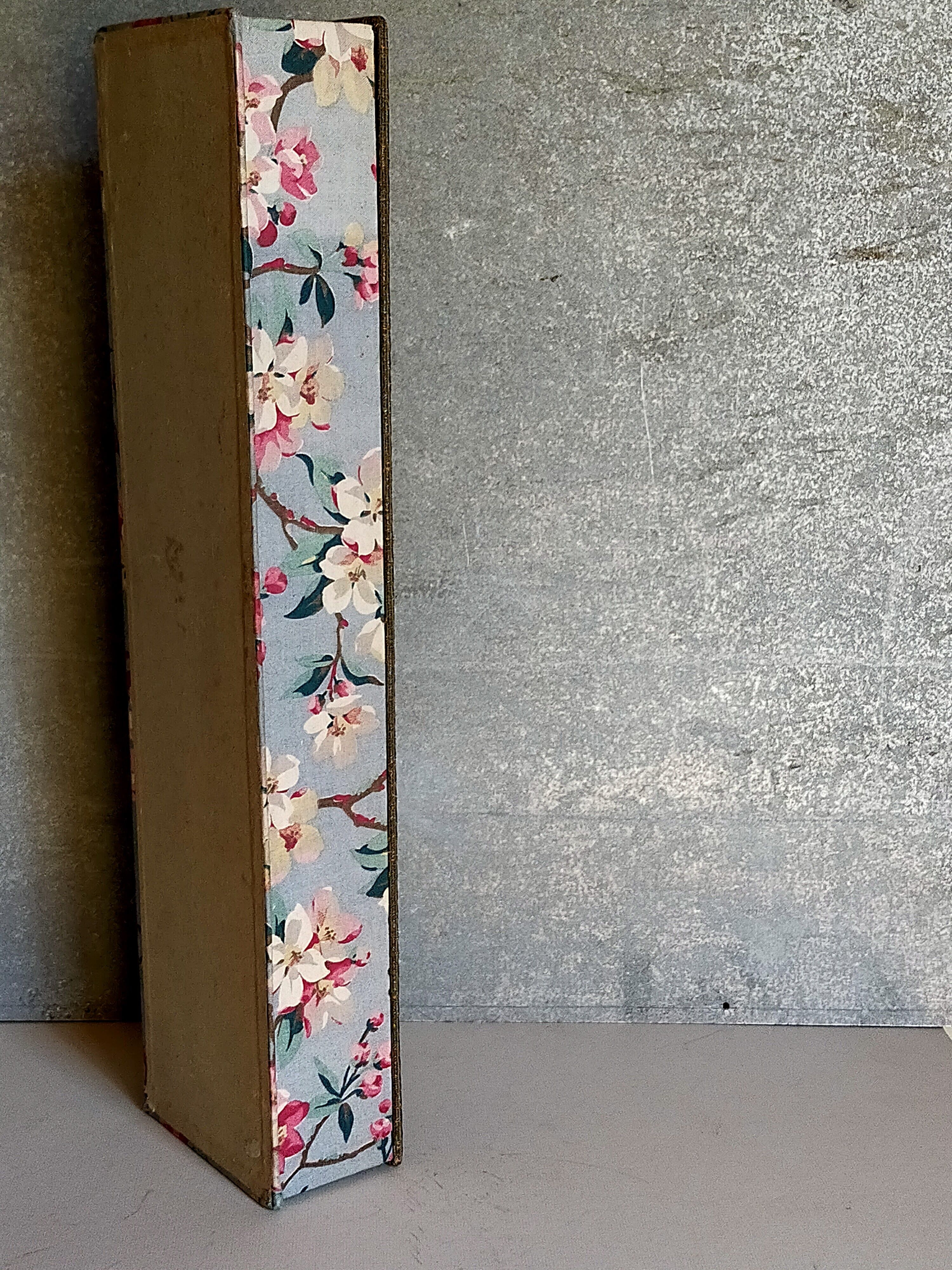 Ancient cherry blossom fabric box 1940