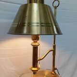 Lampe laiton et métal doré Helmer Andersson, Suède