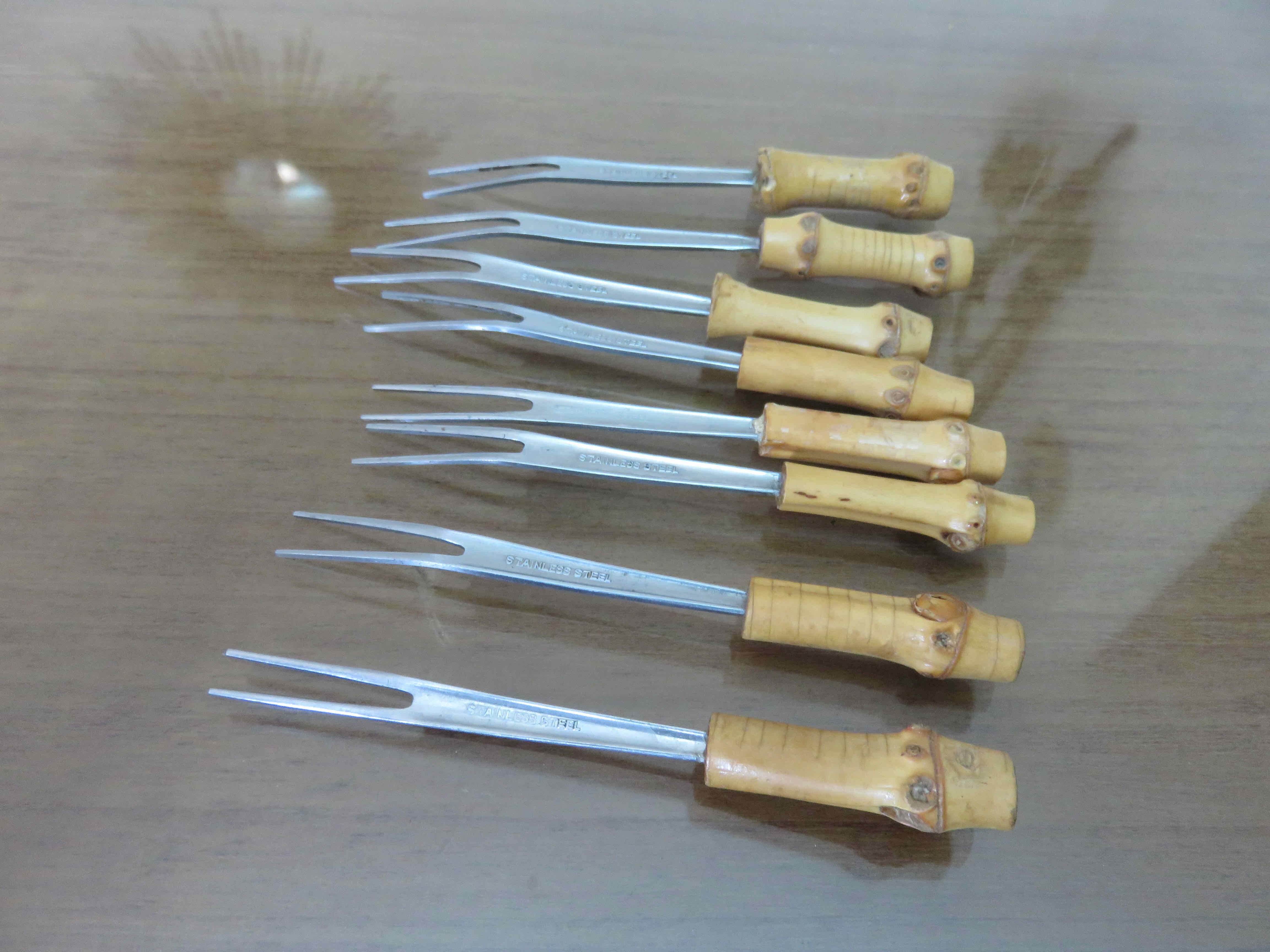 Door aperitif spades bamboo sleeves 60s 70s