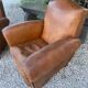 Pair of club armchairs