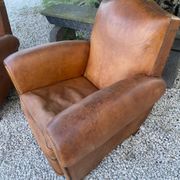Paire de fauteuils club