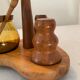 Scandinavian wooden table servant from the 70s