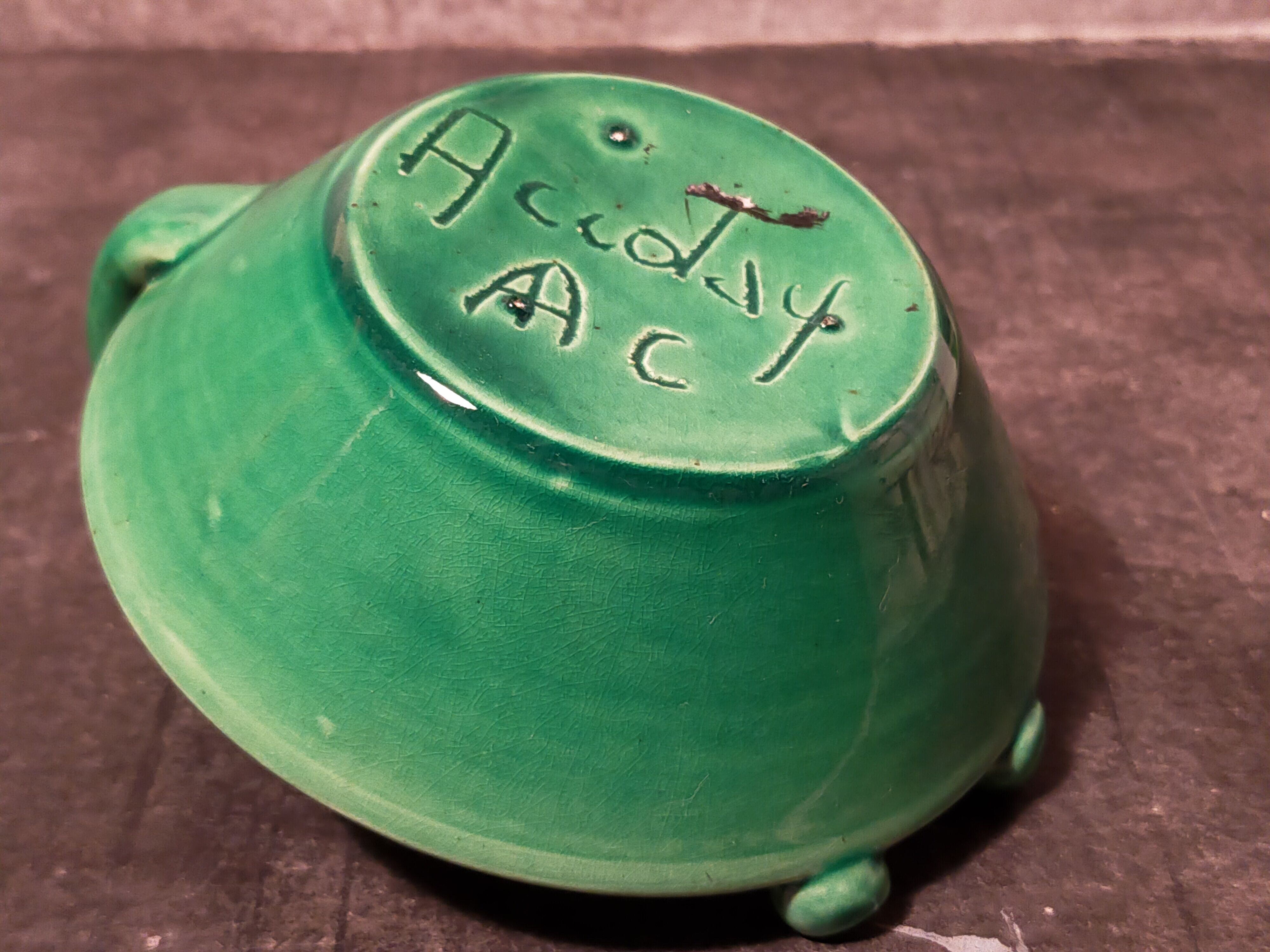 Ceramic cup signed Accolay 50s