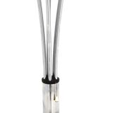 Metal and marble floor lamp, Cottex, Sweden, 1970