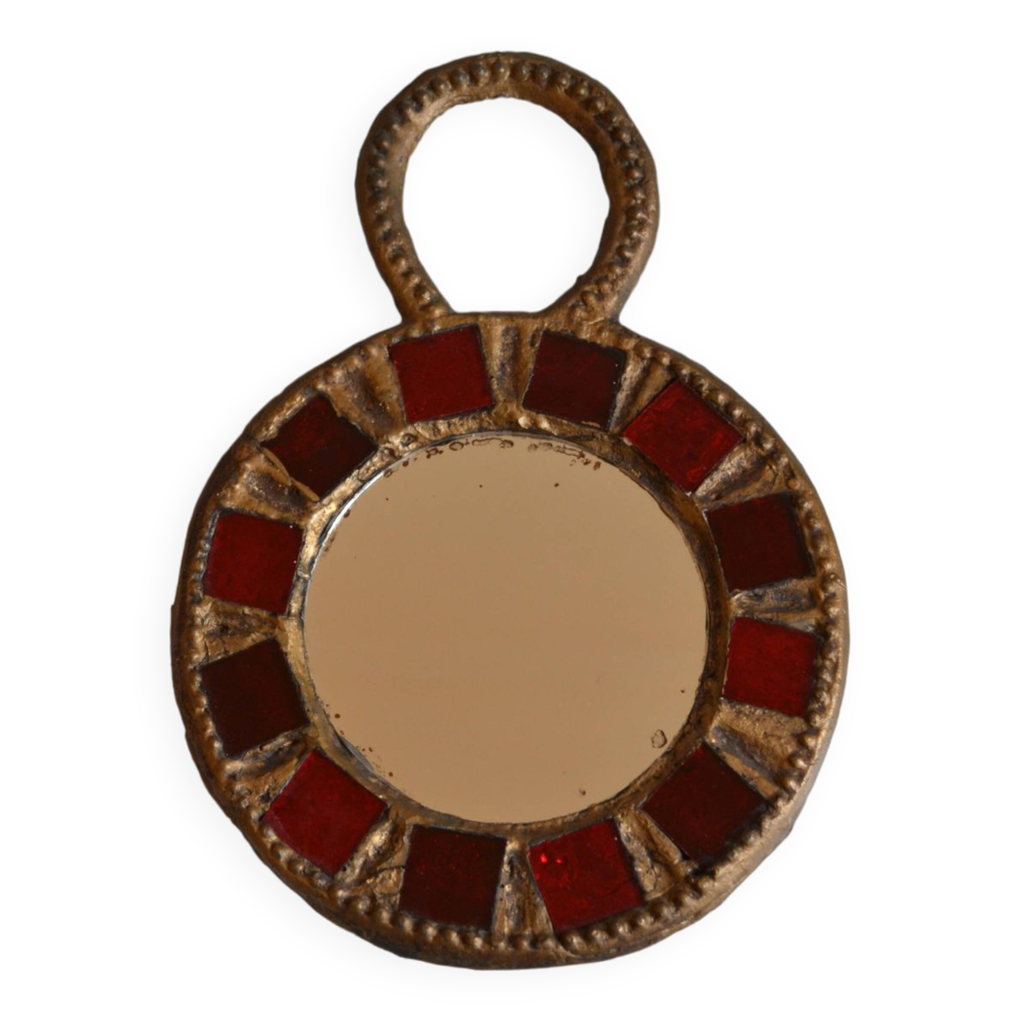 Glass and lead mirror by Irena Jaworska