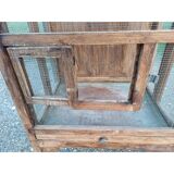 Aviary bird cage wood and wire mesh