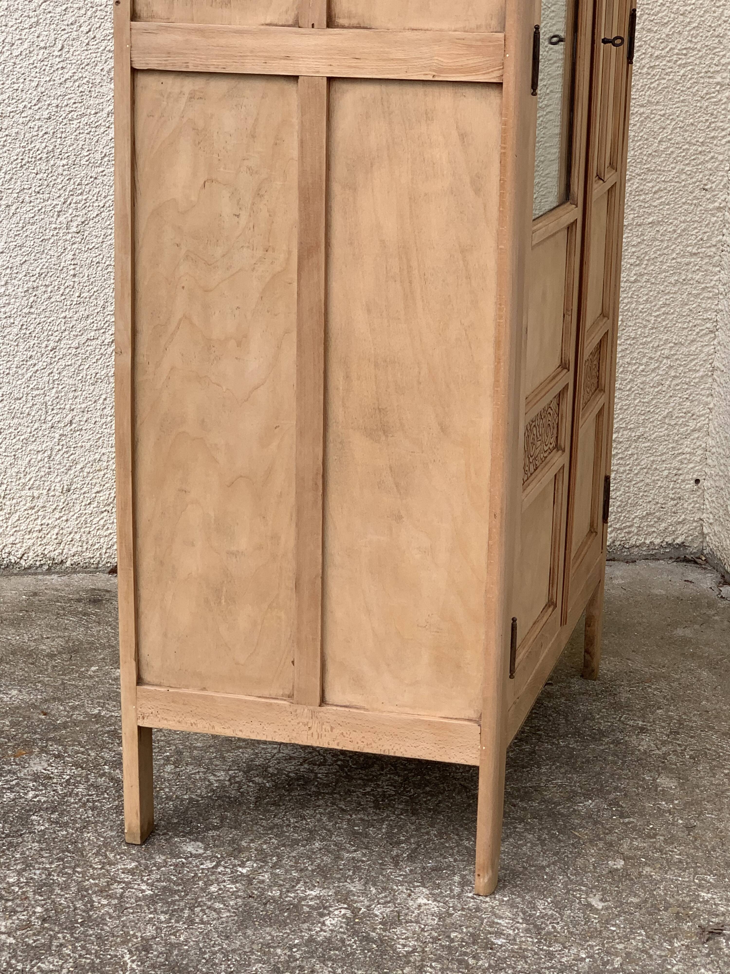 Parisian art deco cabinet 1930 raw wood