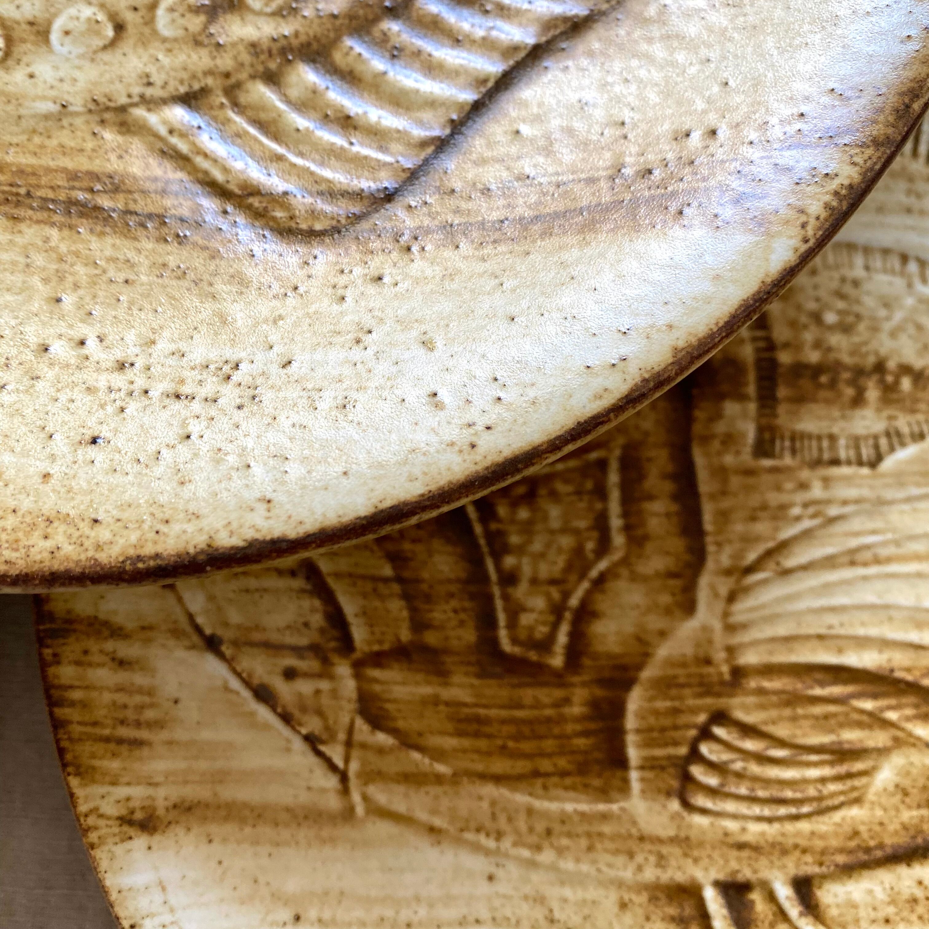 Longchamp dinner plates with fish decor