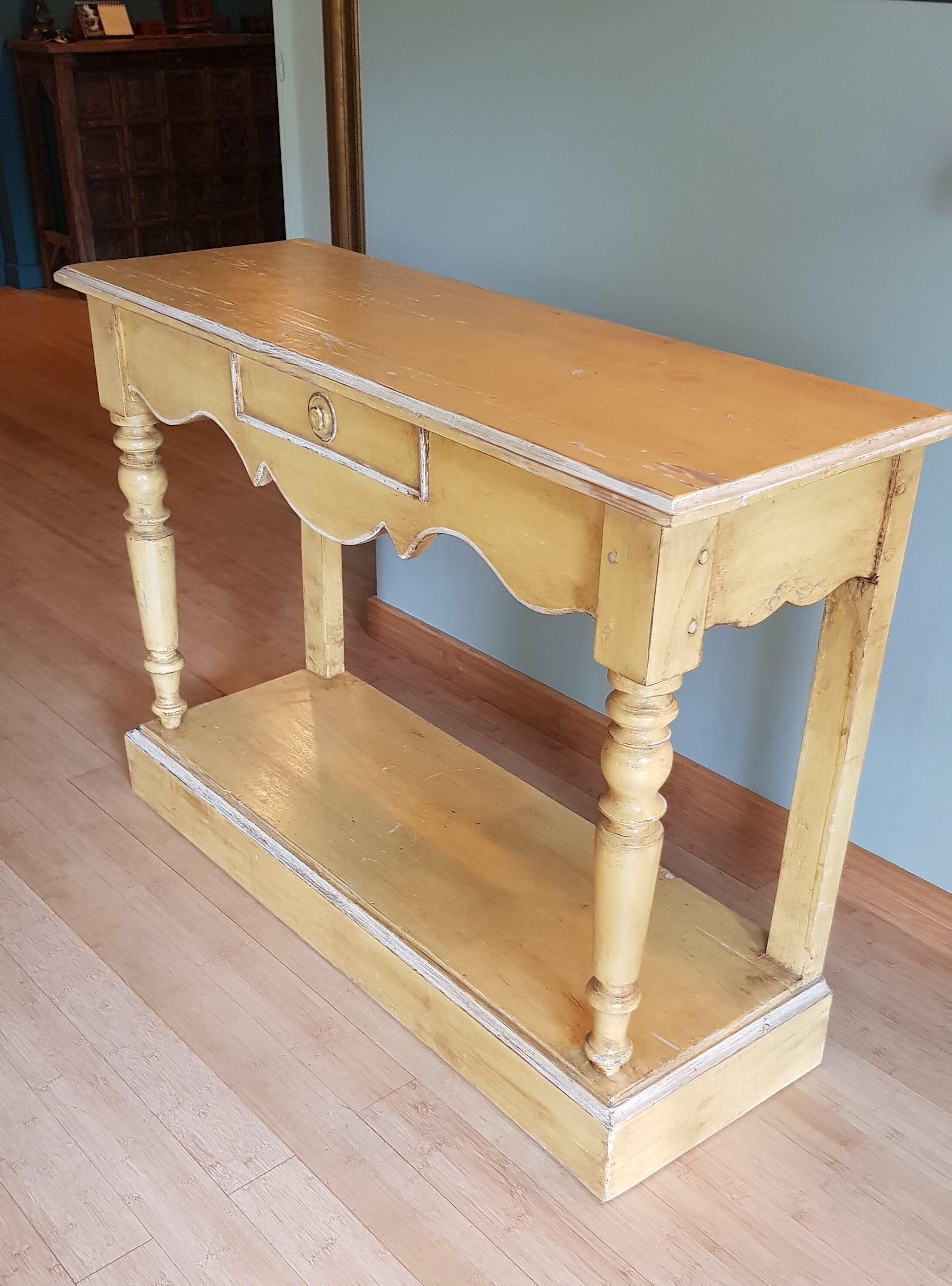 Provencal console with 1 drawer