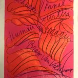 Messenger alechinsky arnal van velde, c 1980. lithograph signed in pencil