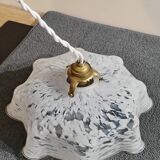 Clichy white glass portable lamp