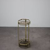 Mid-Century Brass and Smoked Glass Tea Table, 1970s, Germany