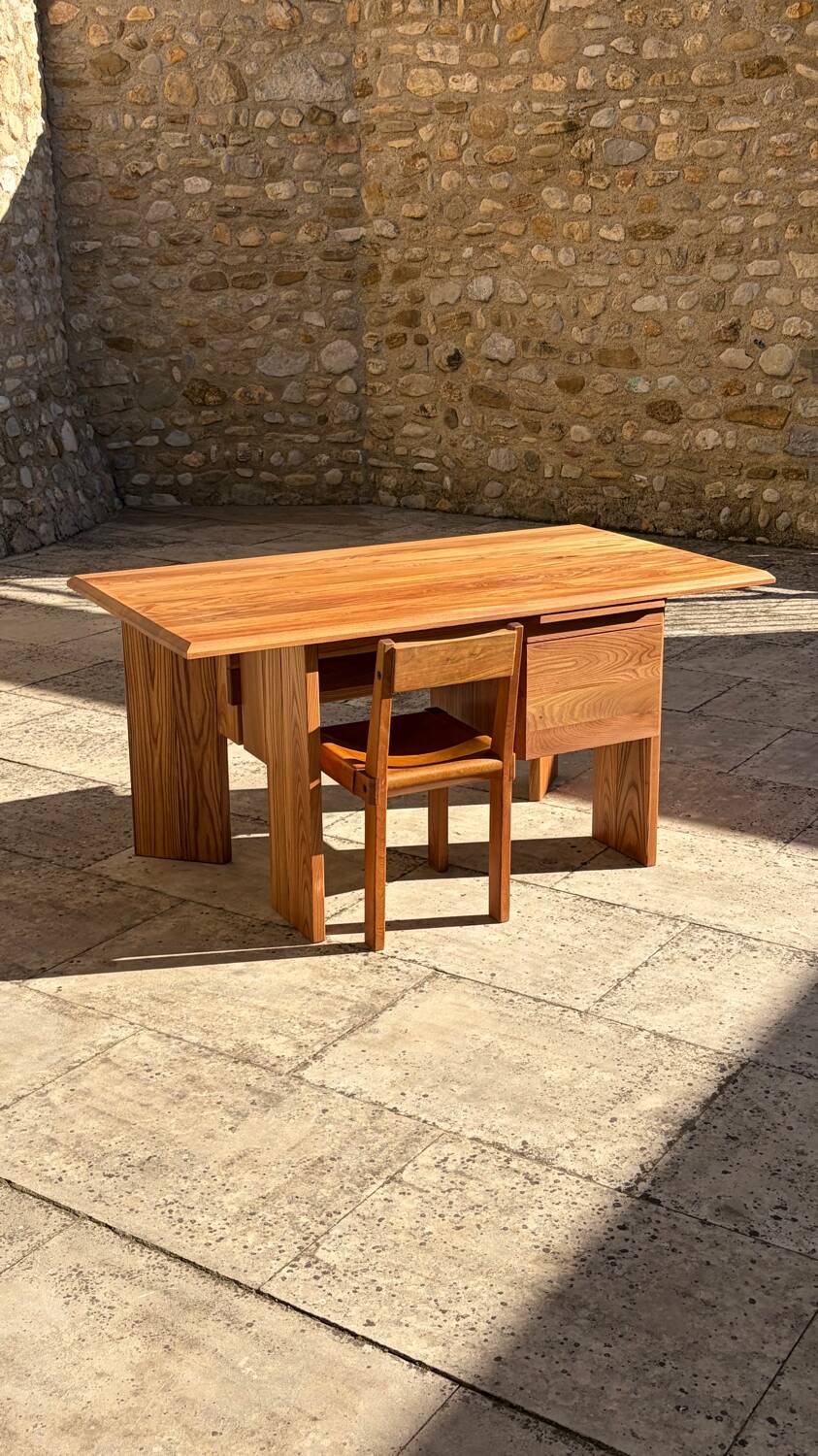 Solid oak desk