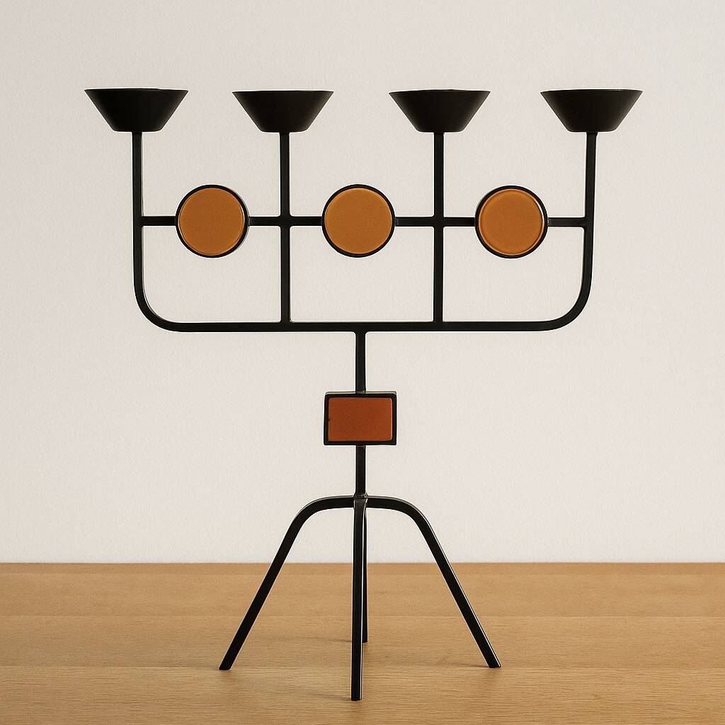 Erik hoglund four-candle chandelier. 1960s