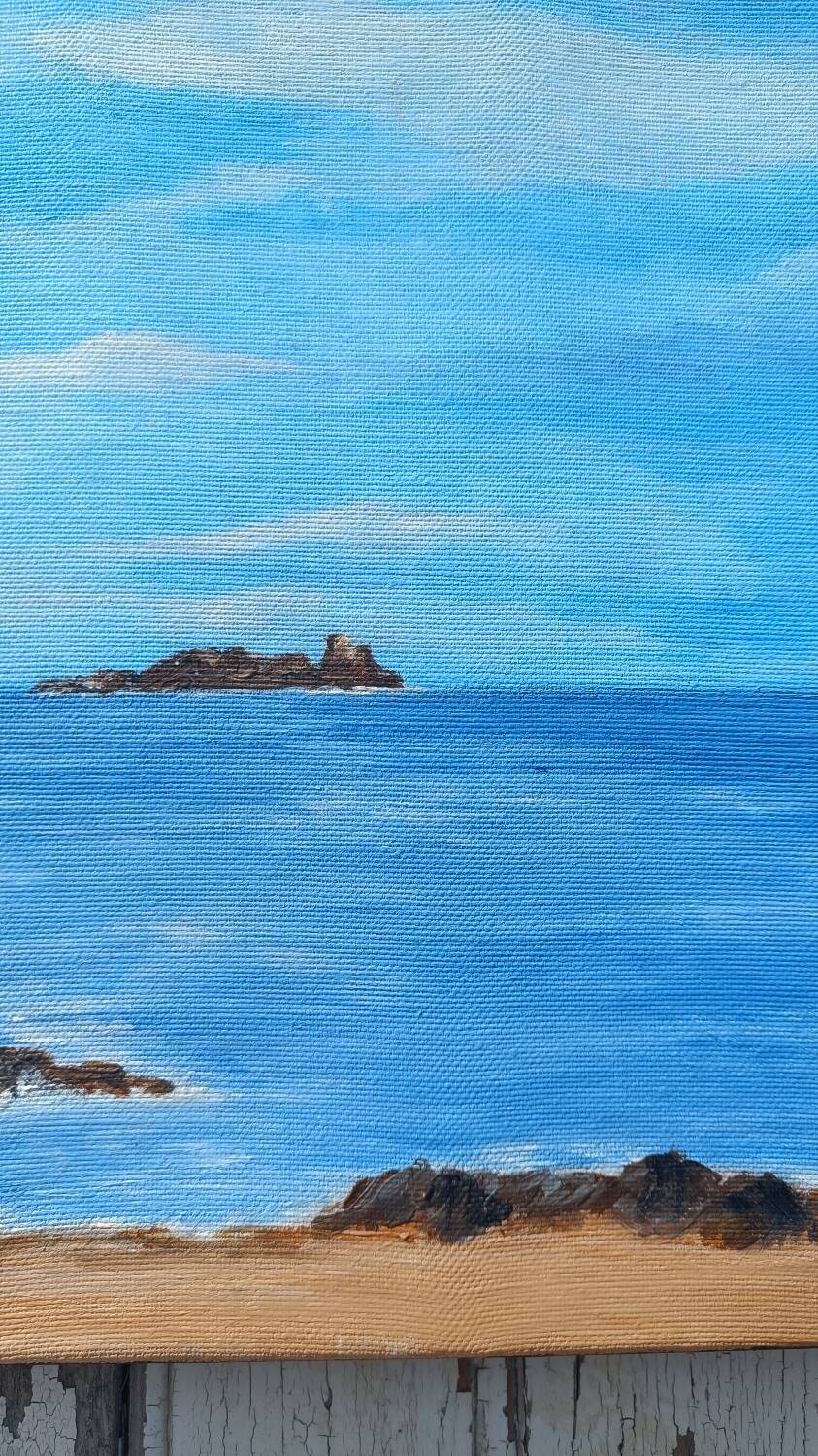 Painting on canvas Cancale