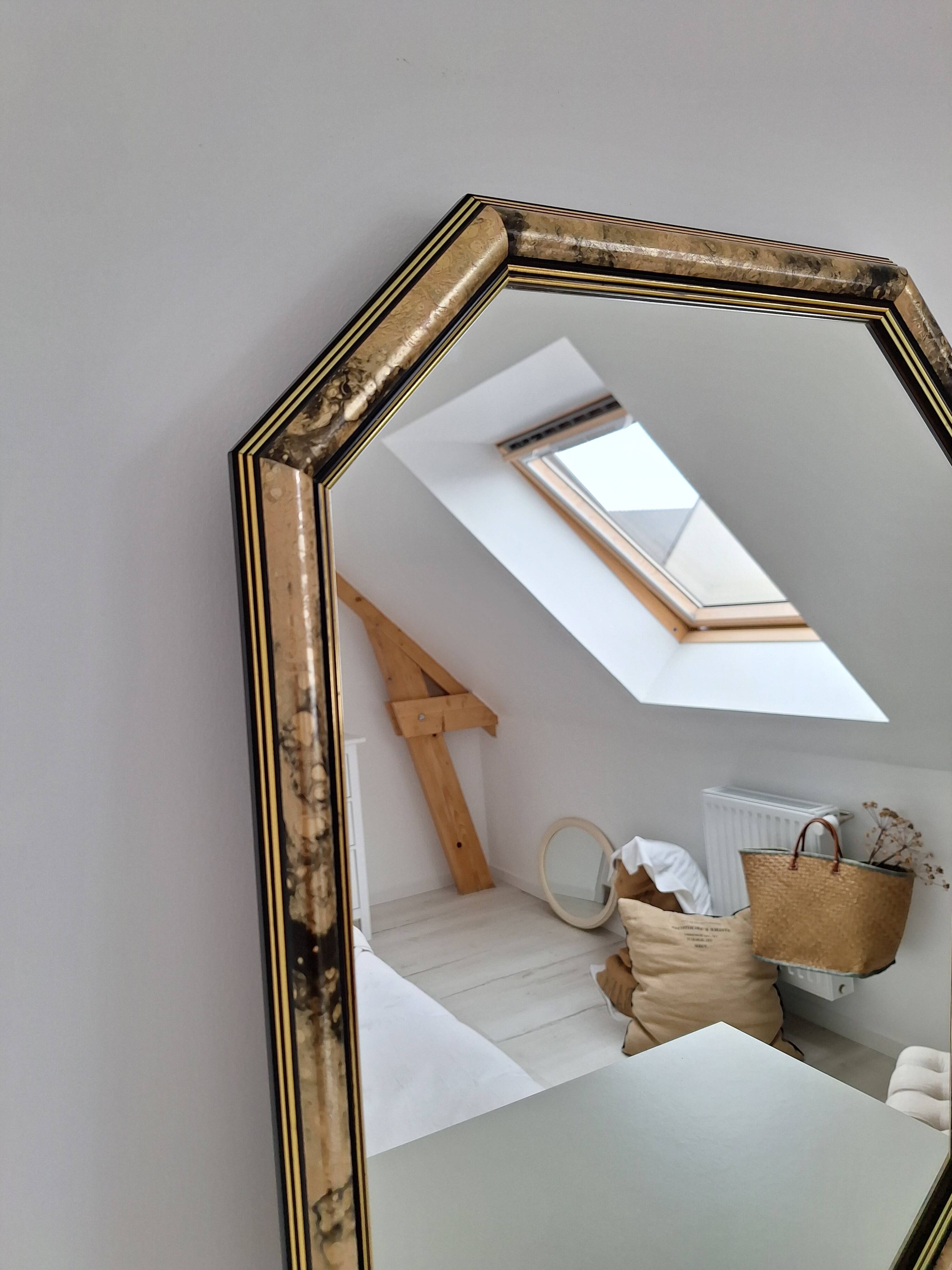 Vintage octagon mirror