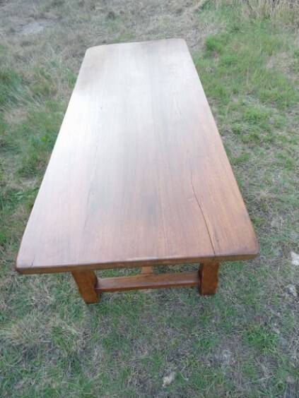 Table de ferme barre à chat